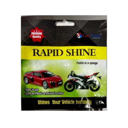 Rapid Shine Sponge Combo Pack of 12 | Polish Sponges for Instant Shine | Polish Combo for Car and Bike | Protect and Shine