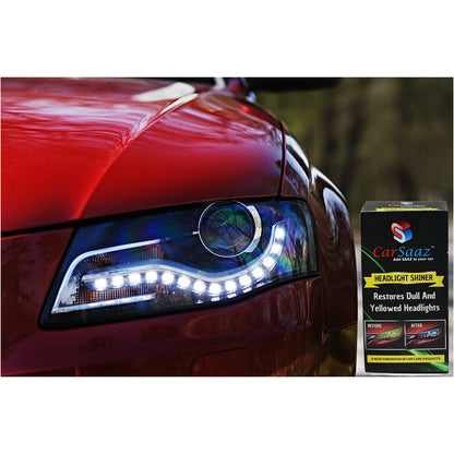 CAR SAAZ® Premium Headlight Shiner for Automobiles, Headlight Lens Restorer (120ml)