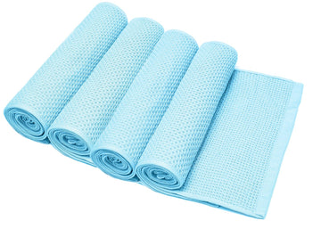 Super Absorbent Waffle Weave Microfiber Towel (40 X 40 cm) - Pack of 4